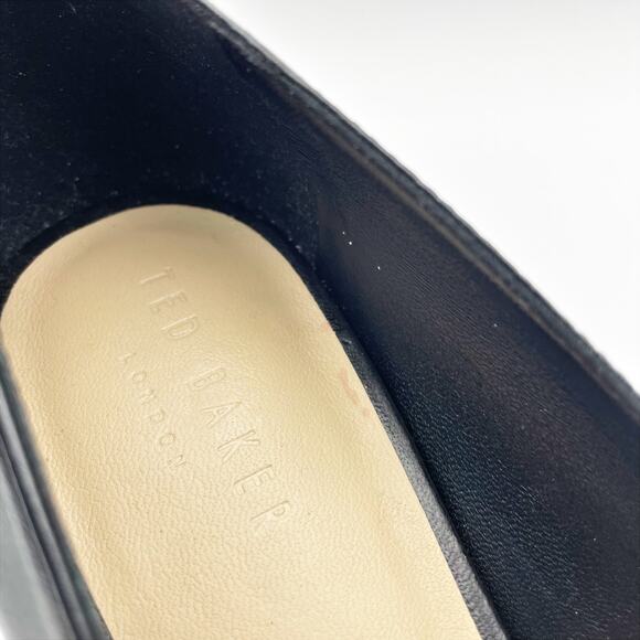 Ted Baker Women's Madylen Pumps US 9.5 EU 39.5 Black Leather Kitten Heel NWOB - Picture 14 of 15